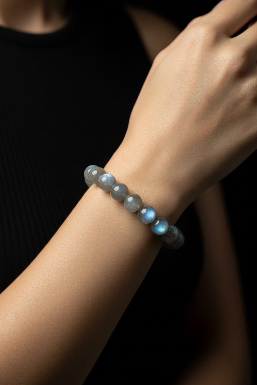 Labradorite Bracelet - Model Worn