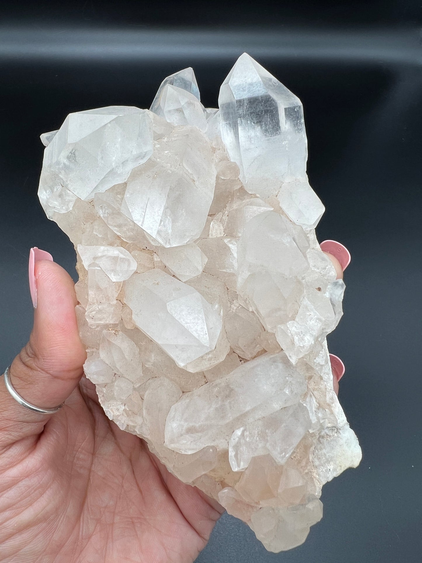 Large Himalayan Samadhi quartz Cluster | Himalayan clear quartz cluster