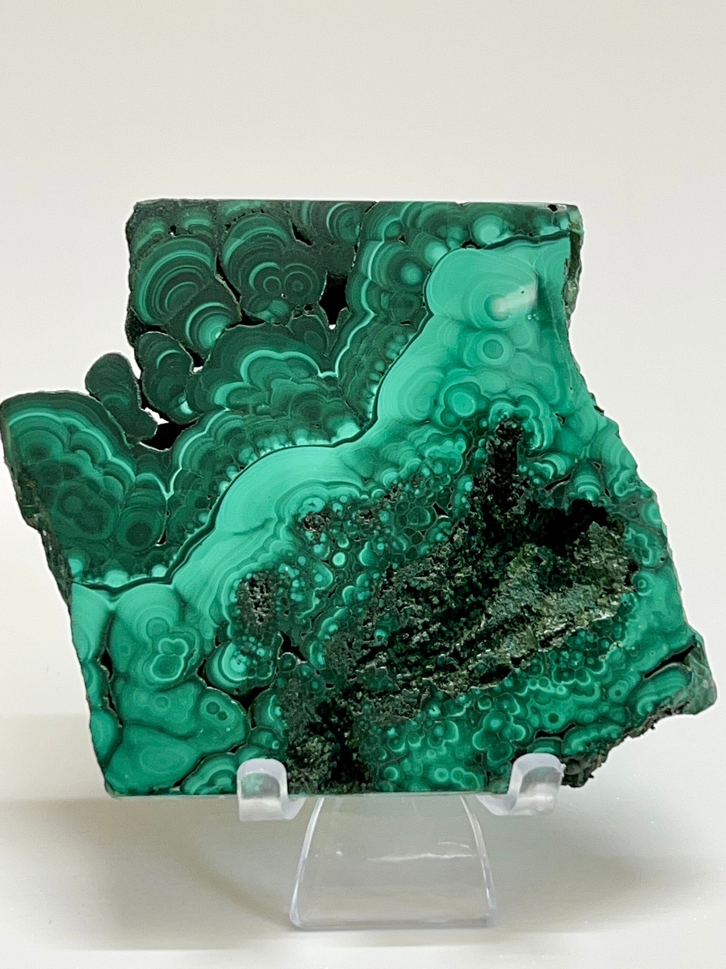 Malachite slab with beautiful banding