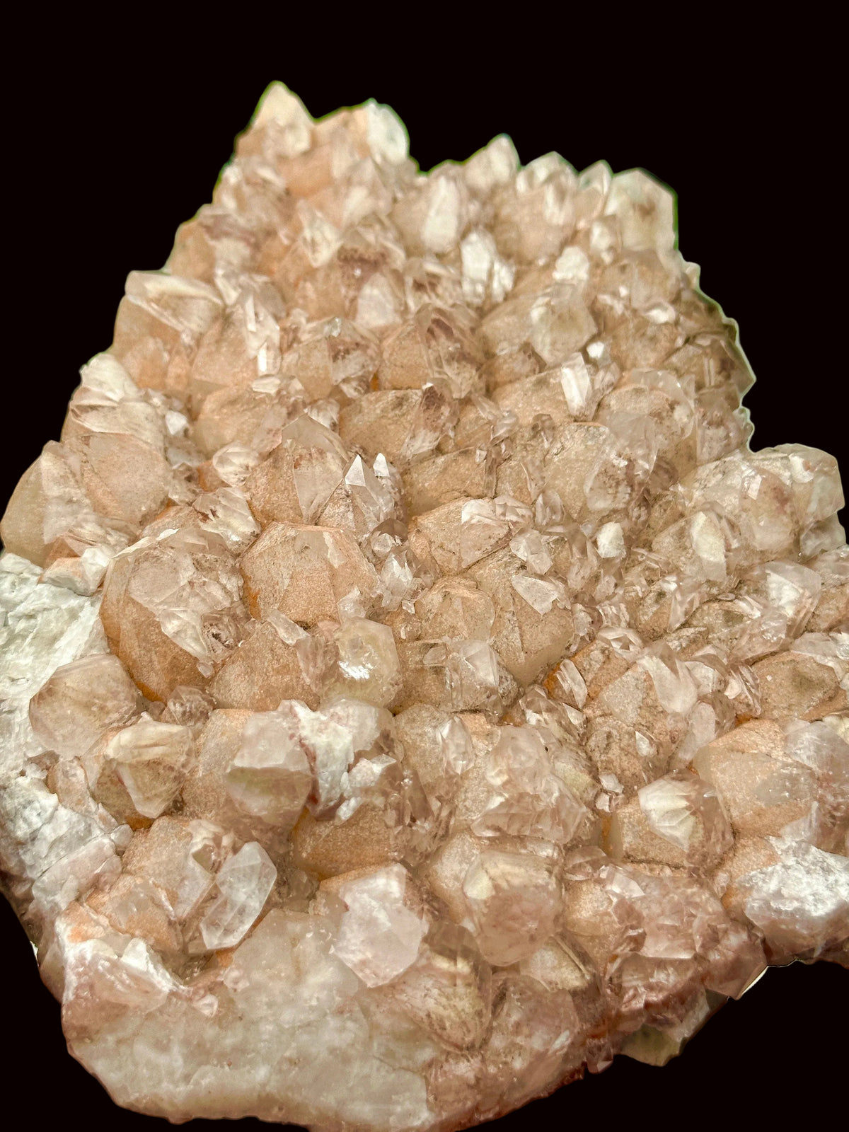 Rare Pink Lithium cluster from Brazil, large pink lithium lemurian cluster