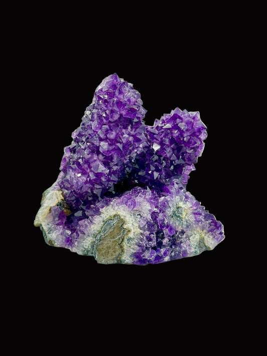 Amethyst cluster geode, Rare Large Amethyst Flower Cluster - 6 inches tall