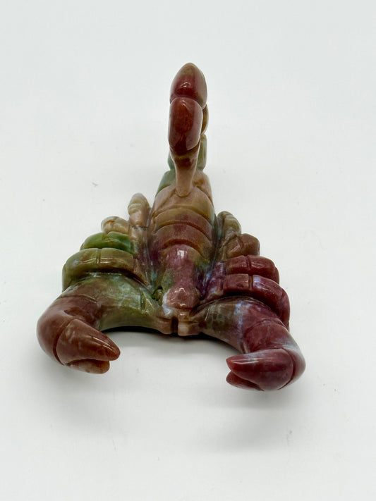 Ocean Jasper Scorpion, Crystal Scorpion Carving, OJ Scorpion Carving