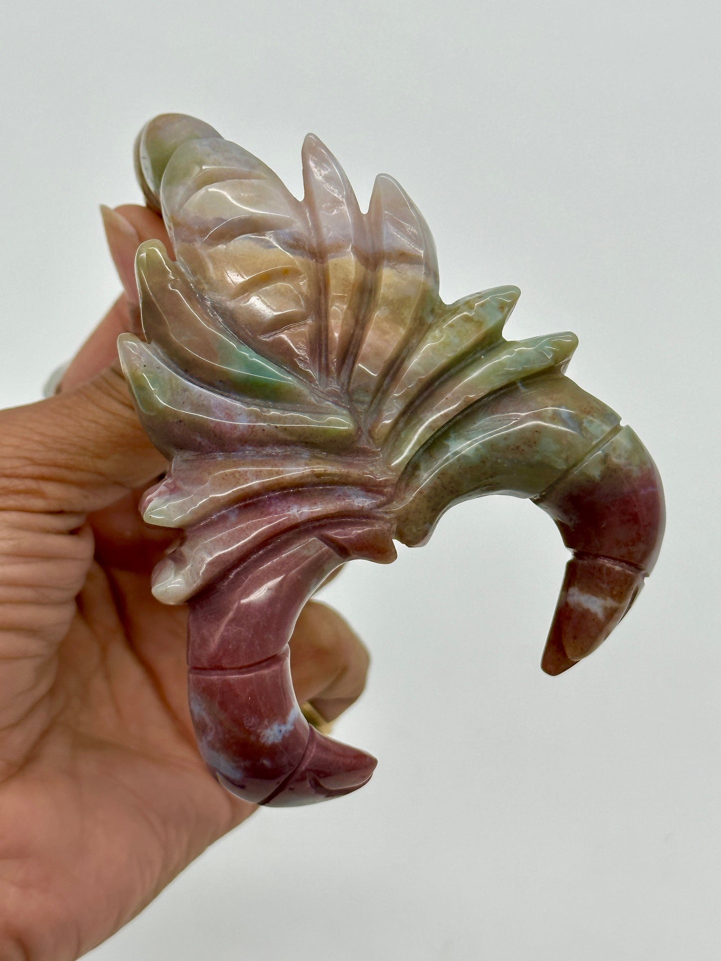 Ocean Jasper Scorpion, Crystal Scorpion Carving, OJ Scorpion Carving