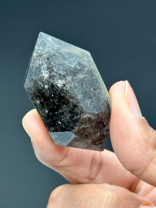 Herkimer Diamond Quartz Crystal DT with inclusions, Herkimer Diamond Quartz Crystal Double Terminated 42 grams