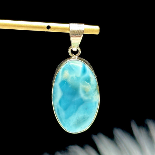 Grade AAA Larimar Crystal Pendant, Larimar Pendant