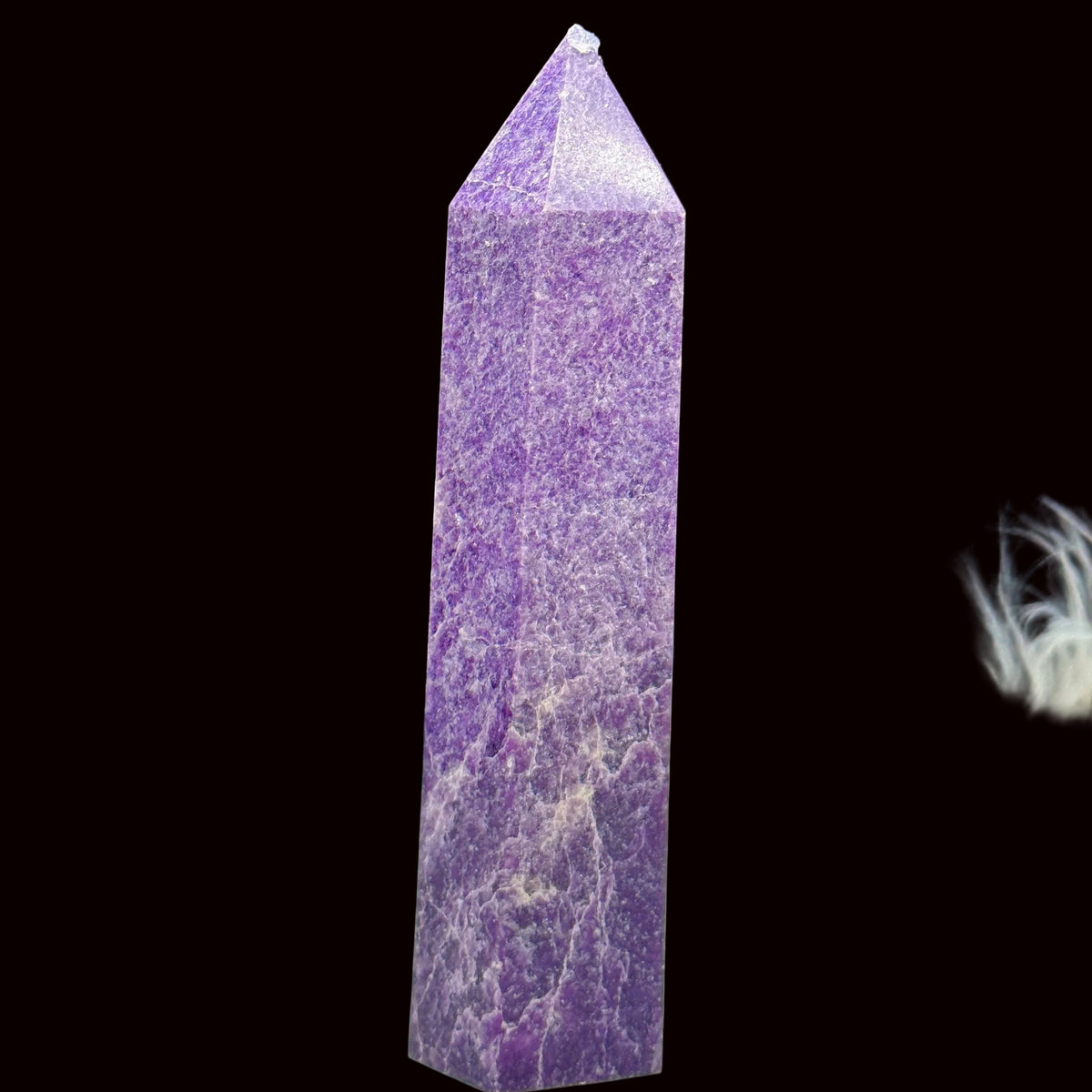 Large Lepidolite Tower, Lepidolite Crystal Point, Stone of Transformation- 14 inches tall
