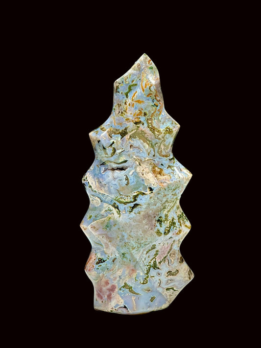 Colorful Large Ocean Jasper Flame, Ocean Jasper Crystal Flame, Ocean Jasper Freeform- 9 inches height approx.