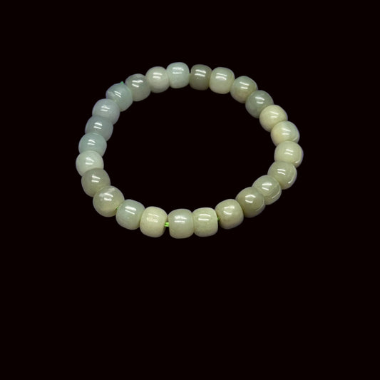 7mm Beautiful Light Green Bracelet High-quality Jade | Natural Heart Chakra Healing Stone Jewelry