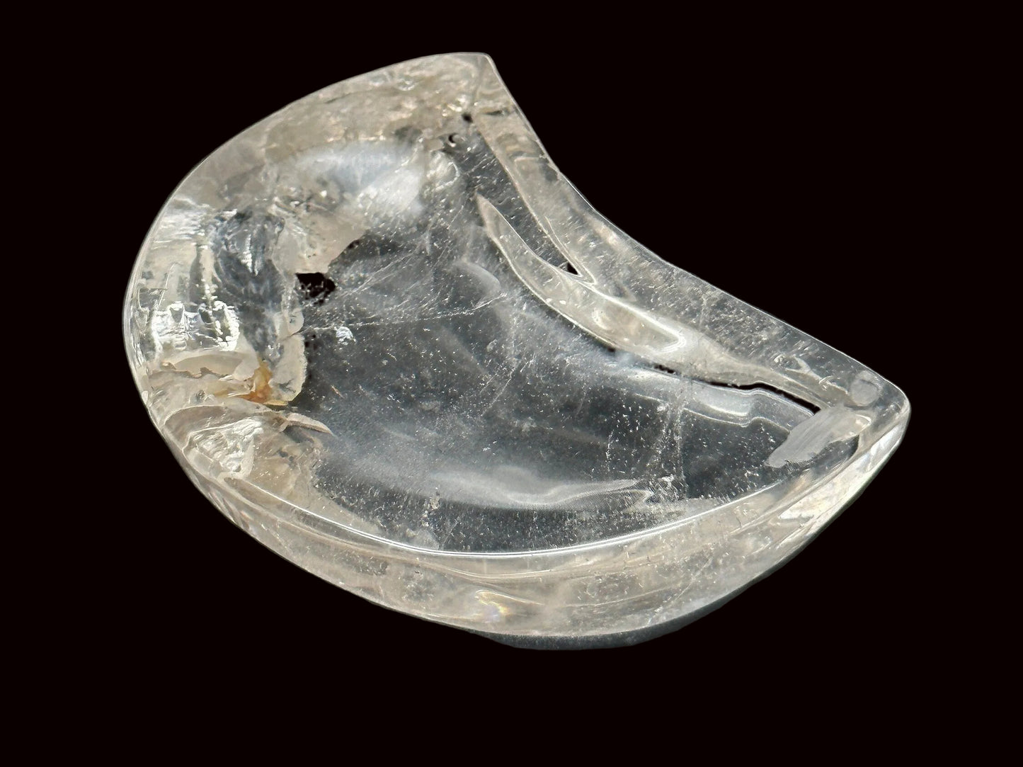 Clear Quartz Moon Bowl