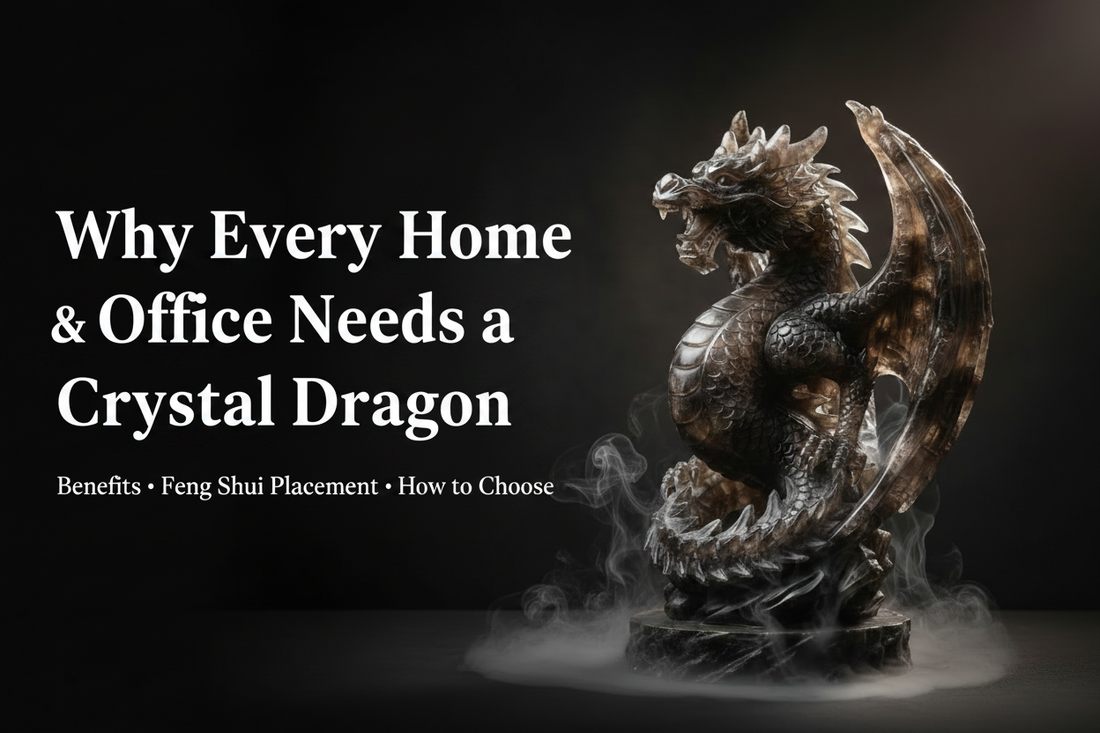 Why Every Home & Office Needs a Crystal Dragon: The Complete Guide to Benefits, Feng Shui Placement & Choosing Your Perfect Stone