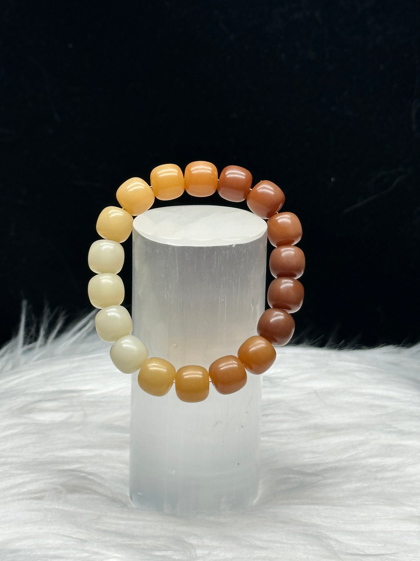 Fengshui Bodhi Bead Bracelet - Natural Healing Energy, 12mm Beads