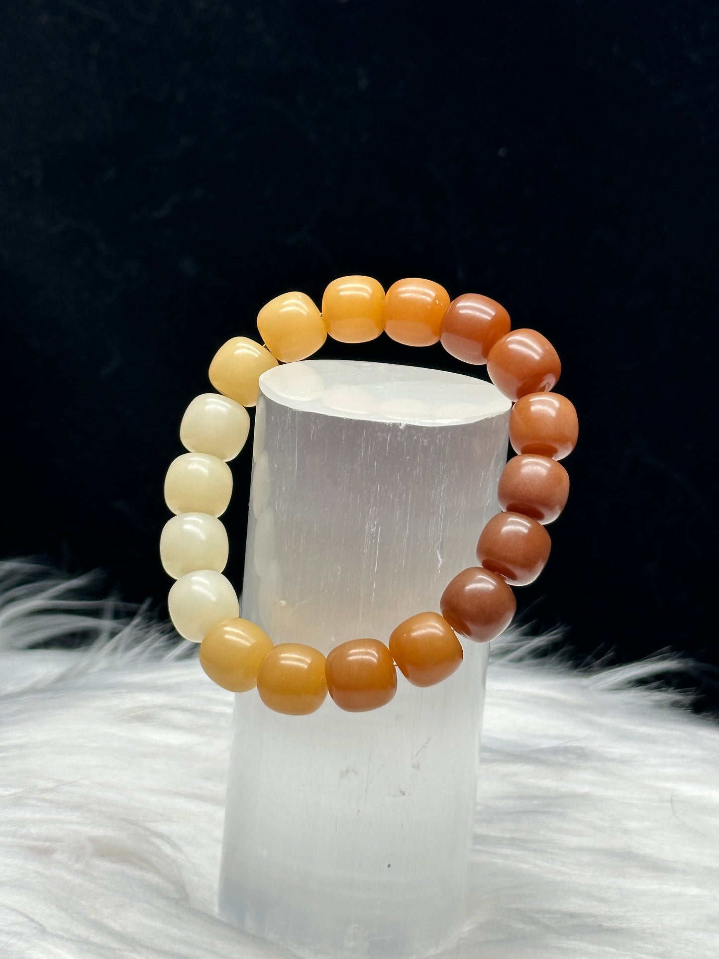 Fengshui Bodhi Bead Bracelet - Natural Healing Energy, 12mm Beads