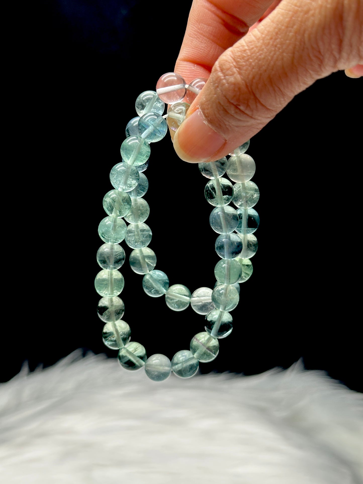 Energize Your Spirit with Green Fluorite Crystal Bracelet - 9mm Beads