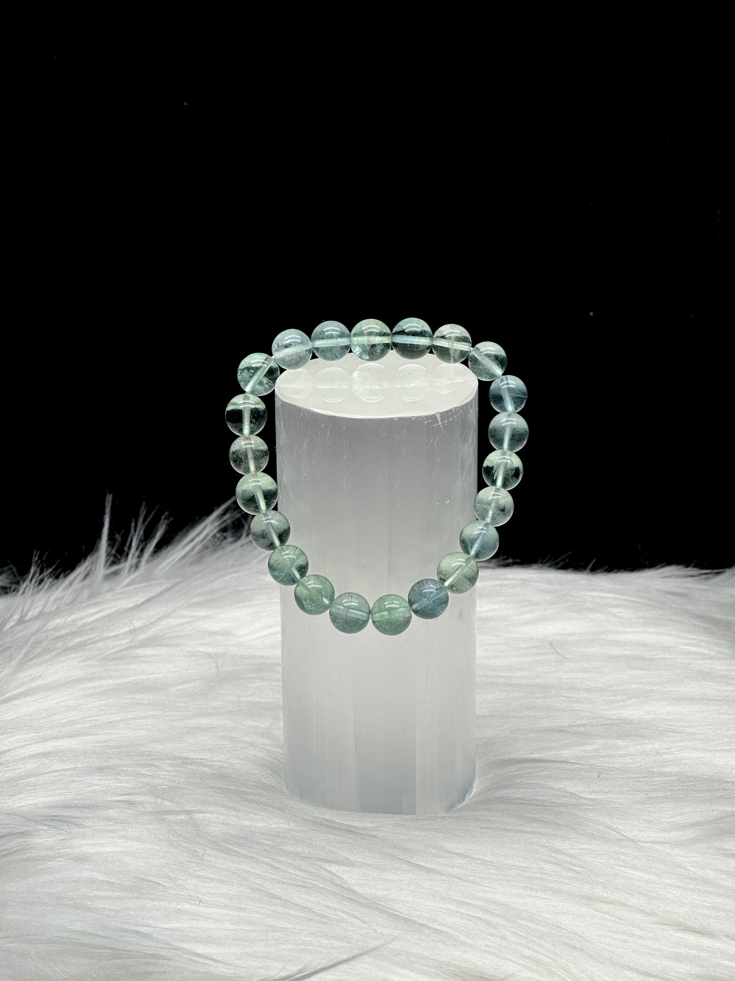 Energize Your Spirit with Green Fluorite Crystal Bracelet - 9mm Beads