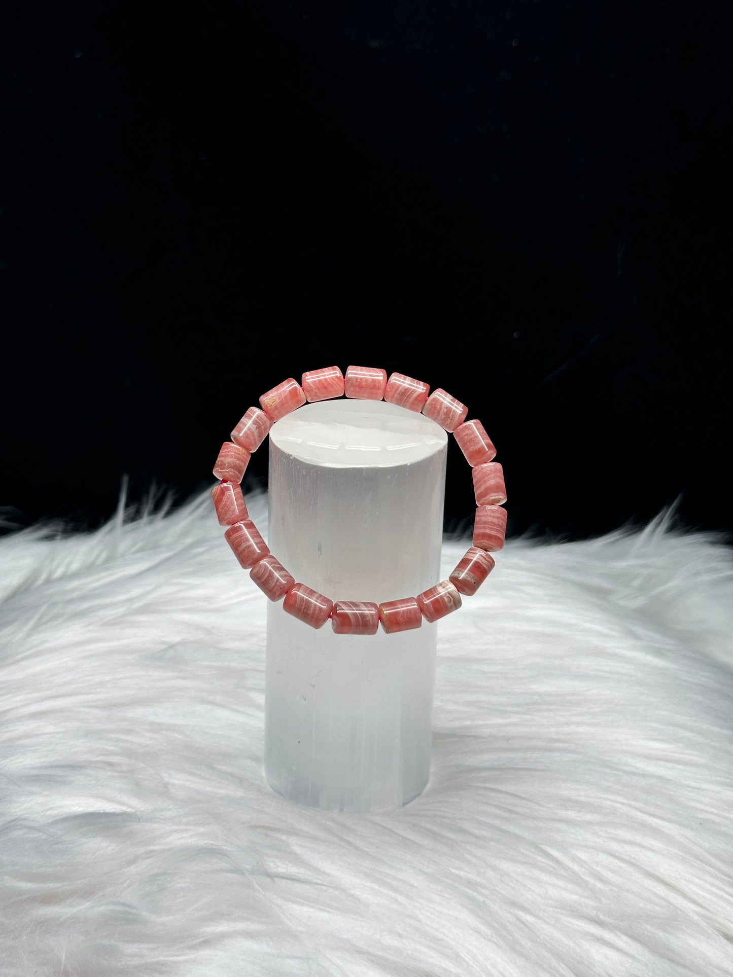 Healing Rhodochrosite Crystal Bracelet - Embrace Love and Harmony