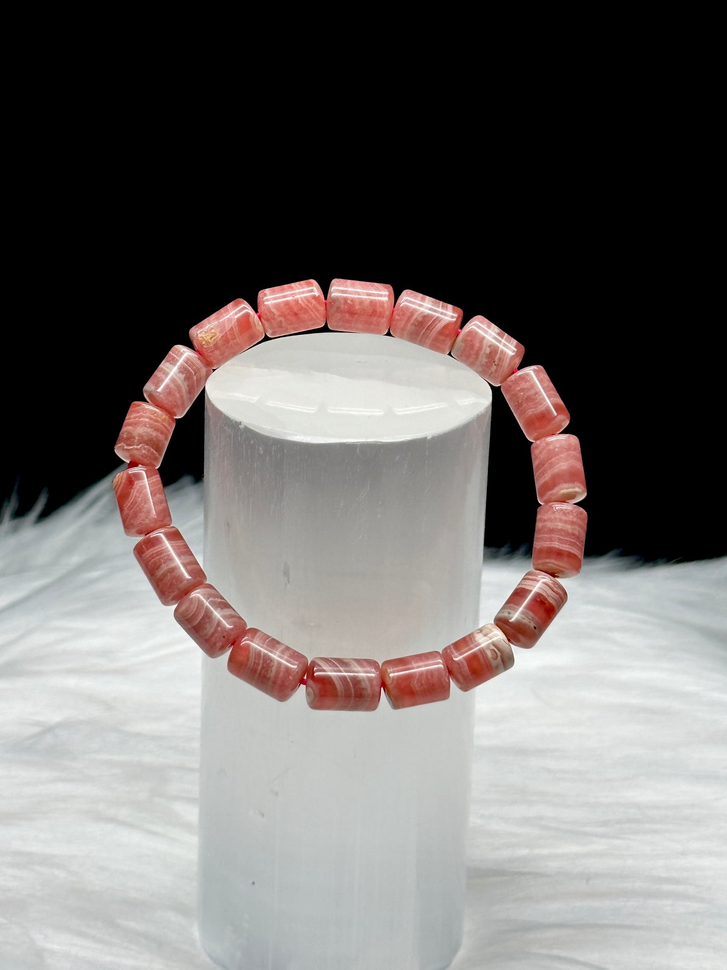 Healing Rhodochrosite Crystal Bracelet - Embrace Love and Harmony