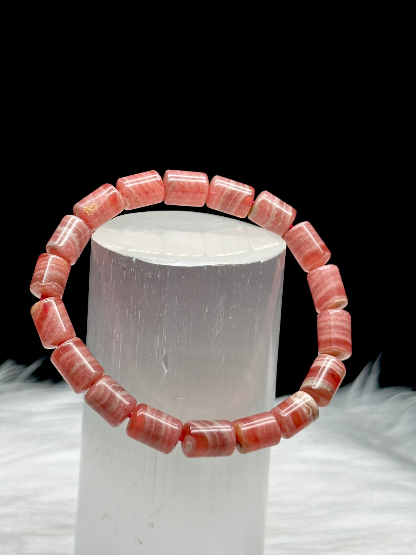 Healing Rhodochrosite Crystal Bracelet - Embrace Love and Harmony