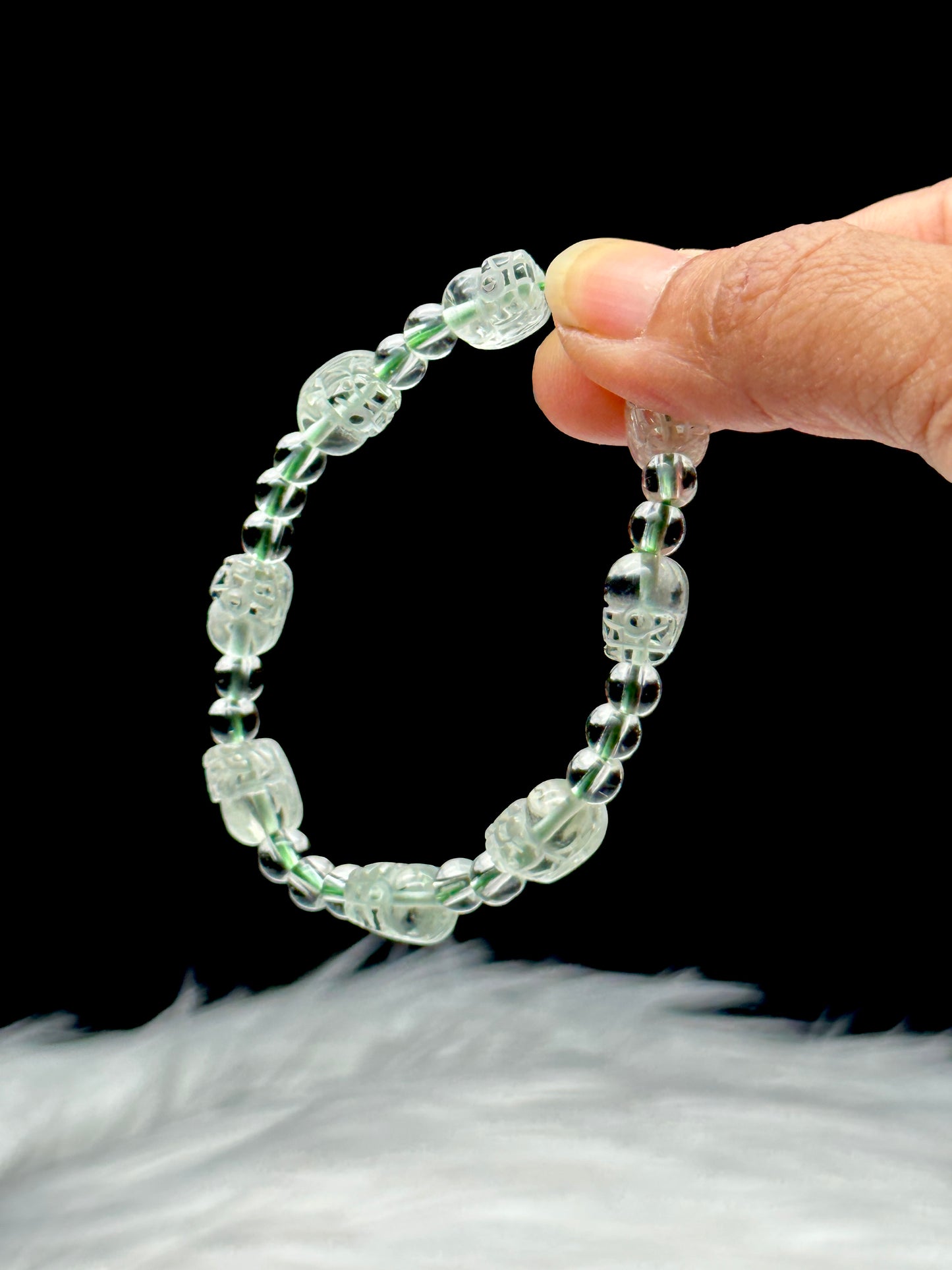 Clear Quartz Pixiu Bracelet - Crystal Healing for Prosperity and Clarity