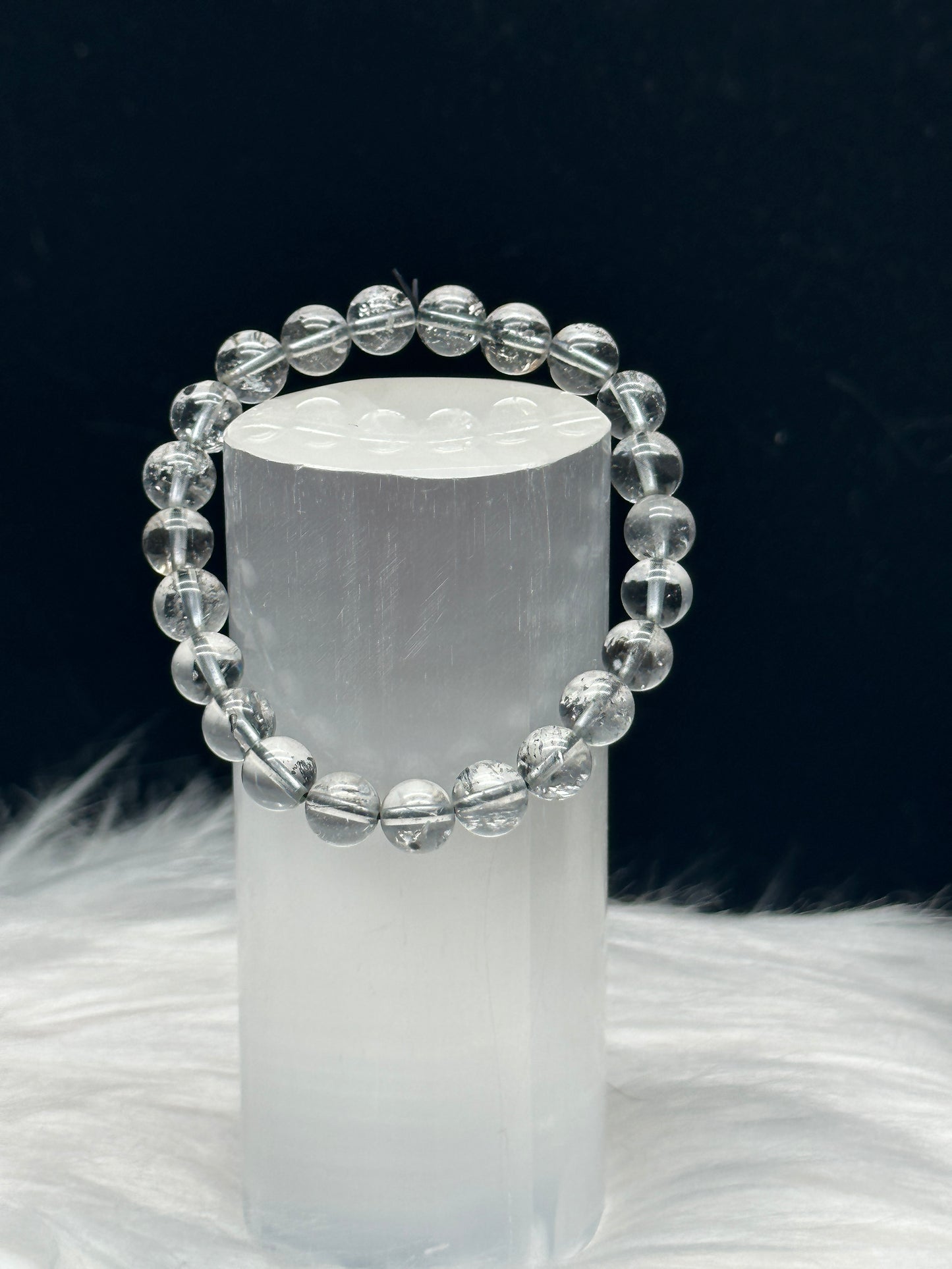 Premium Herkimer Diamond Crystal Bracelet - High Quality, Clarity, and Healing Energies