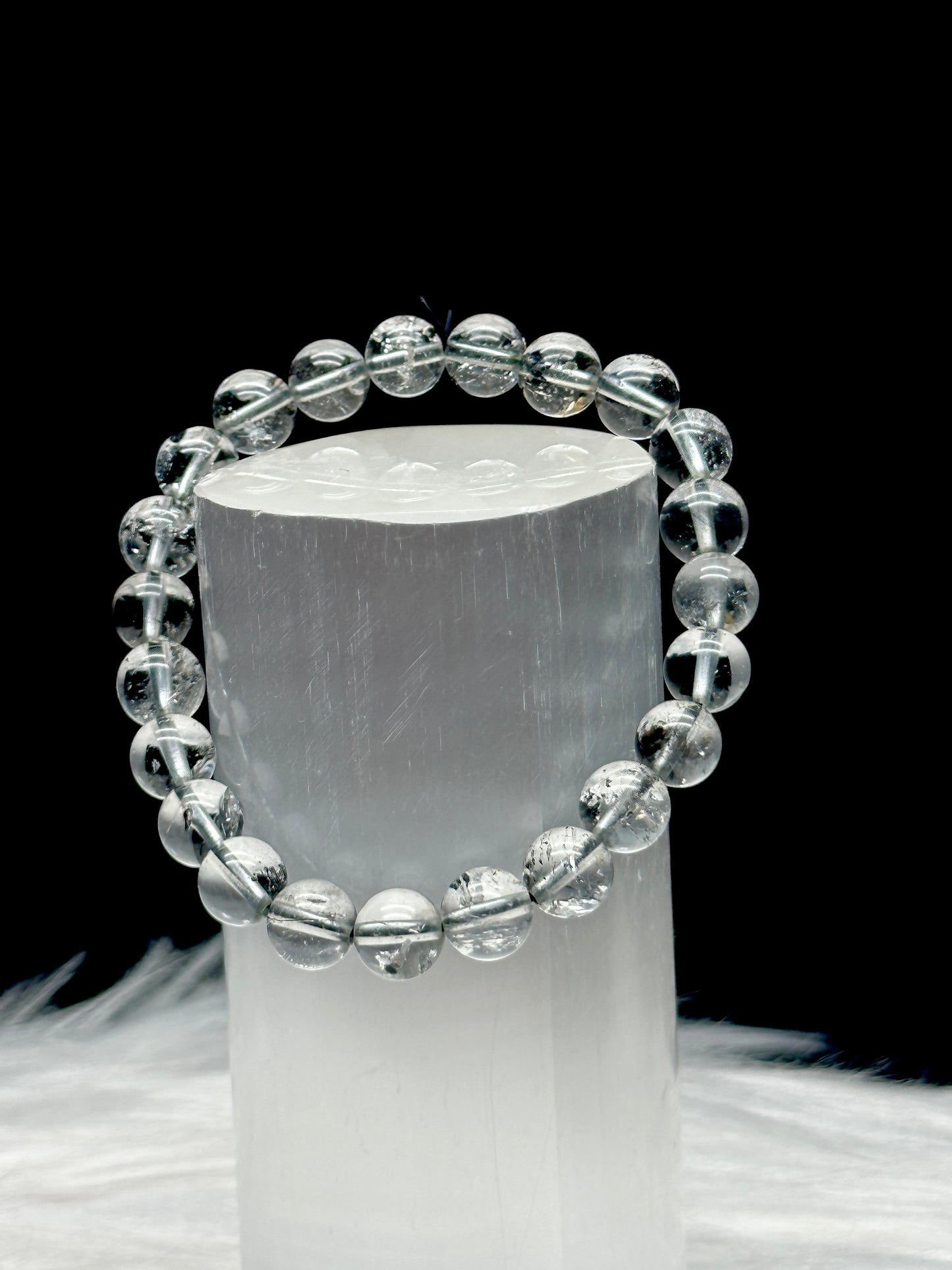 Premium Herkimer Diamond Crystal Bracelet - High Quality, Clarity, and Healing Energies