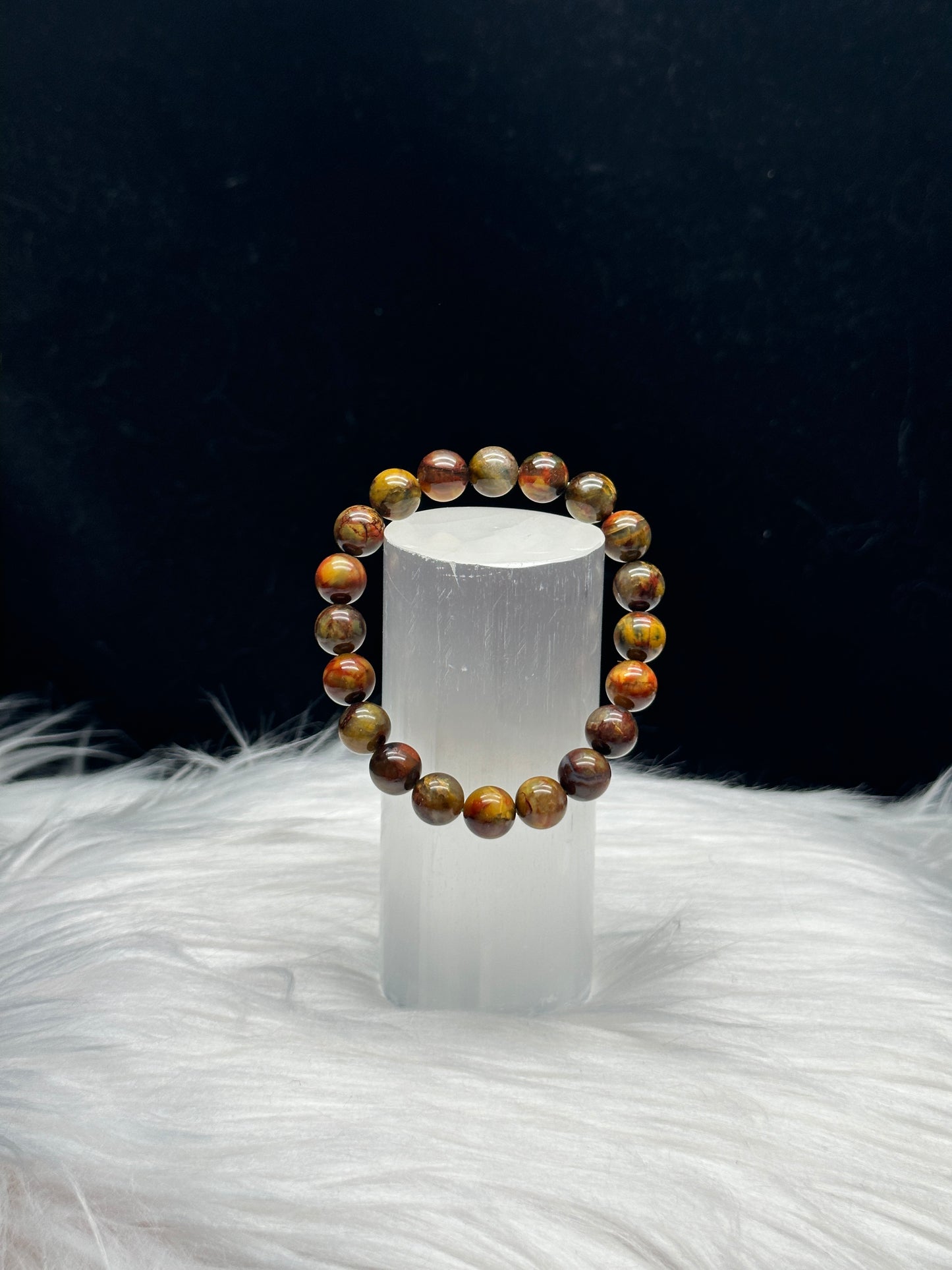 Elegant Pietersite Crystal Bracelet for Healing and Style - 9mm Beads