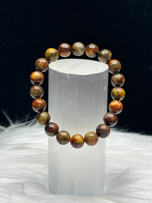 Elegant Pietersite Crystal Bracelet for Healing and Style - 9mm Beads