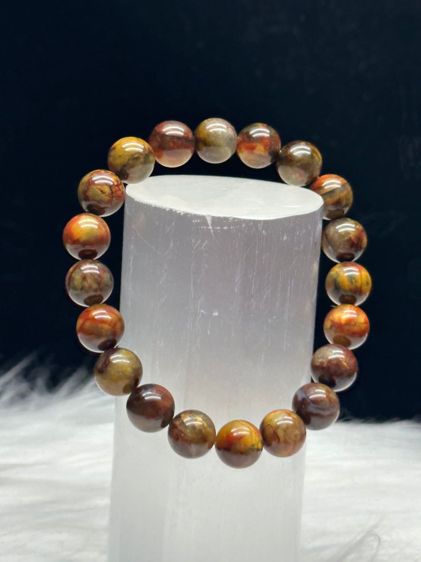 Elegant Pietersite Crystal Bracelet for Healing and Style - 9mm Beads