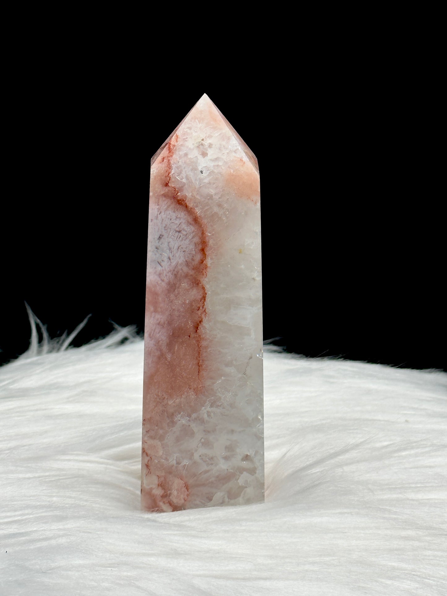 Pink Amethyst Crystal Point/Tower - 247g, 5 Inches - Authentic and Unique