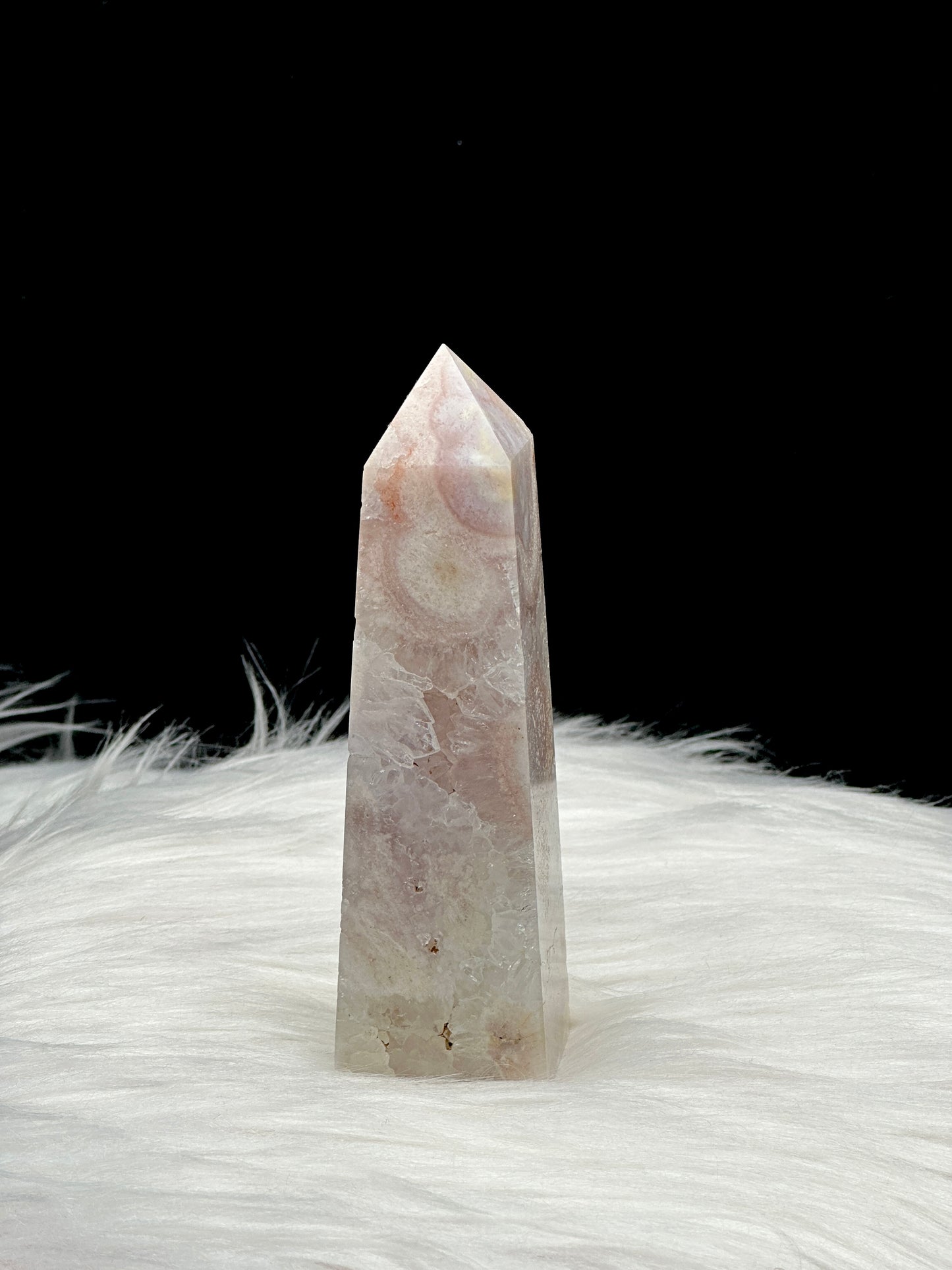 Pink Amethyst Crystal Point Tower - 227g, 4.1 inches