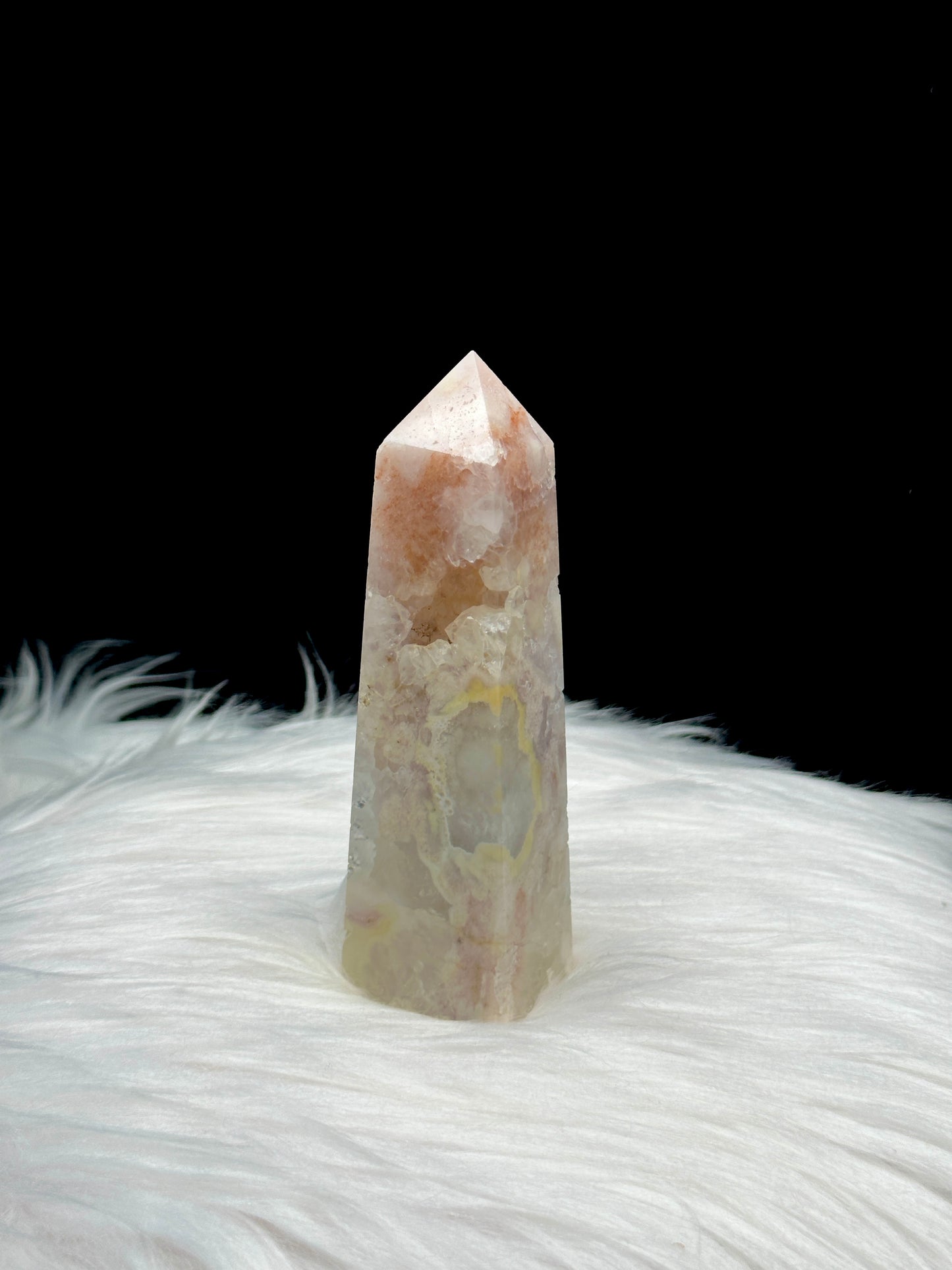 Pink Amethyst Crystal Point Tower - 227g, 4.1 inches