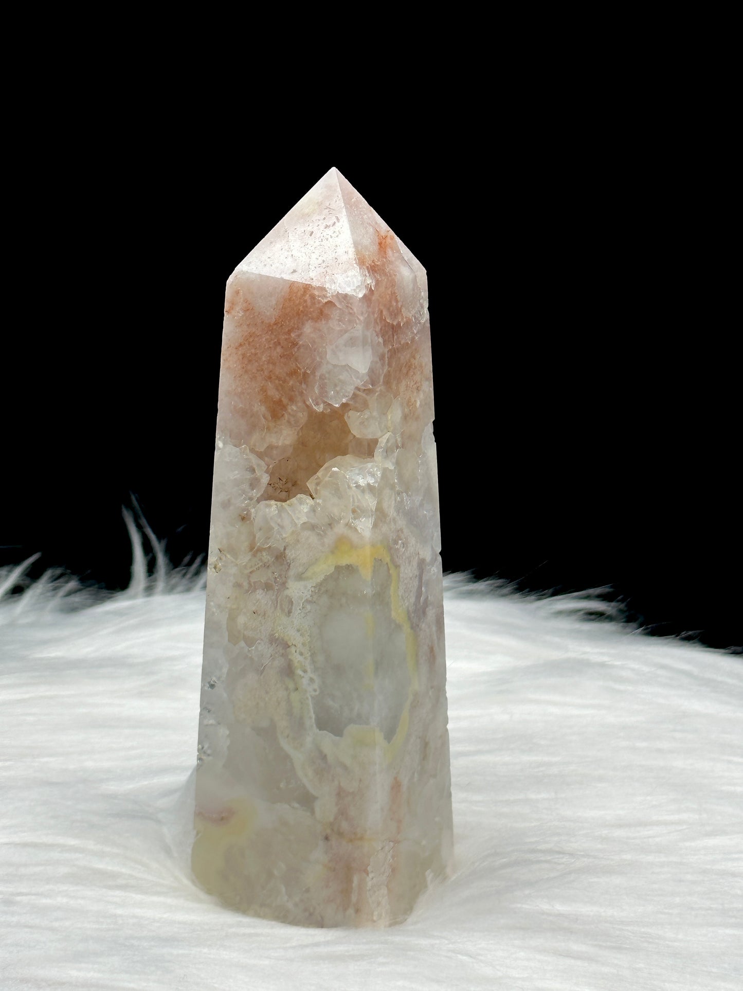 Pink Amethyst Crystal Point Tower - 227g, 4.1 inches