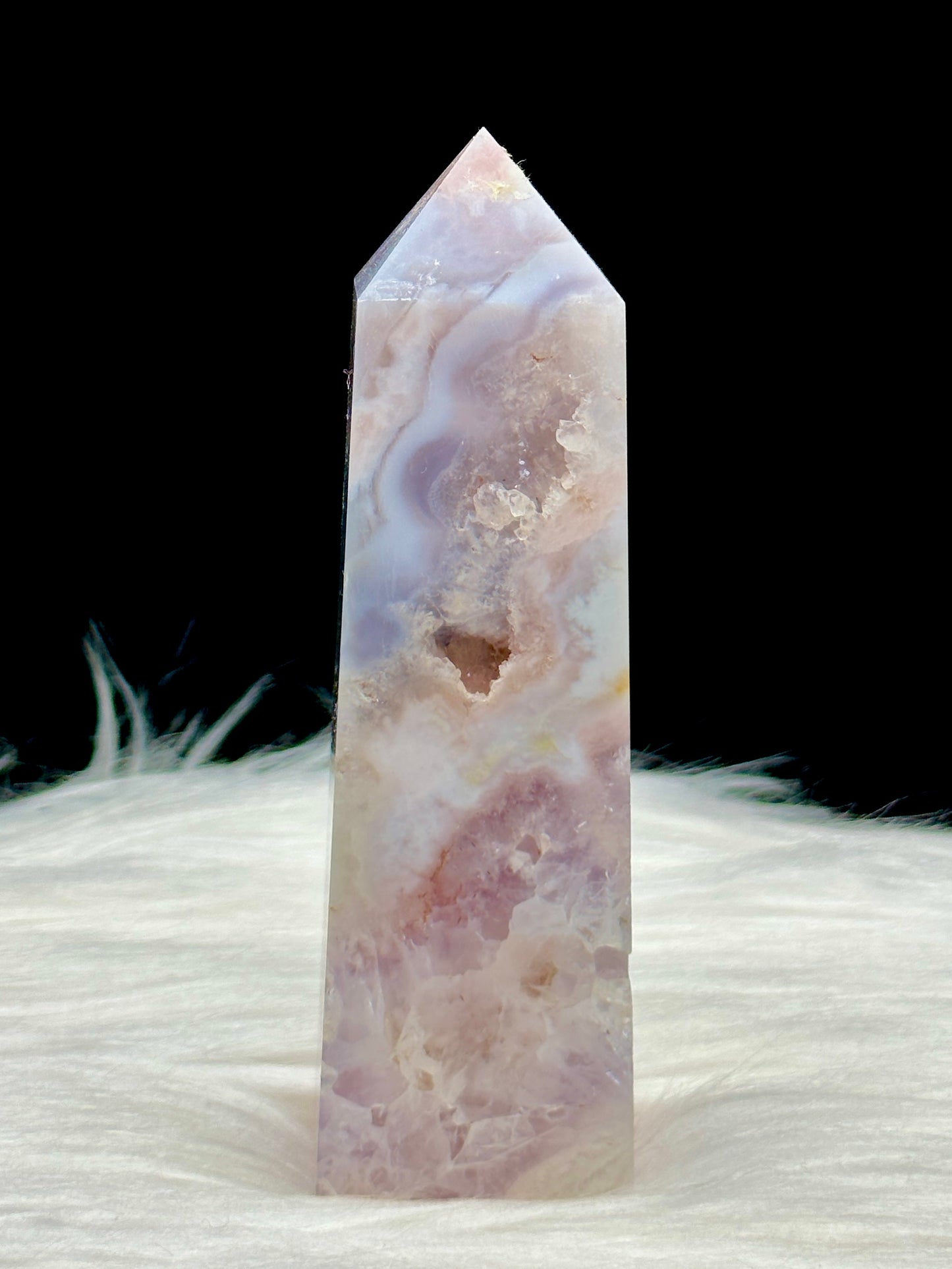 Pink Amethyst Crystal Point Tower - 171g, Approx 5 Inches