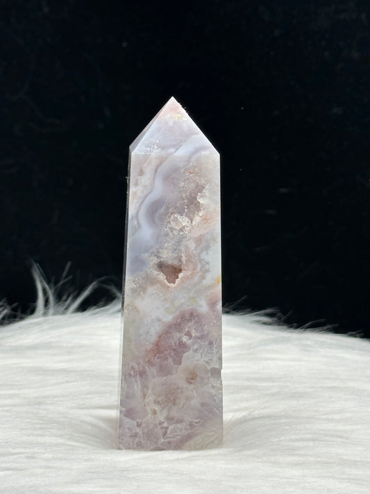 Pink Amethyst Crystal Point Tower - 171g, Approx 5 Inches