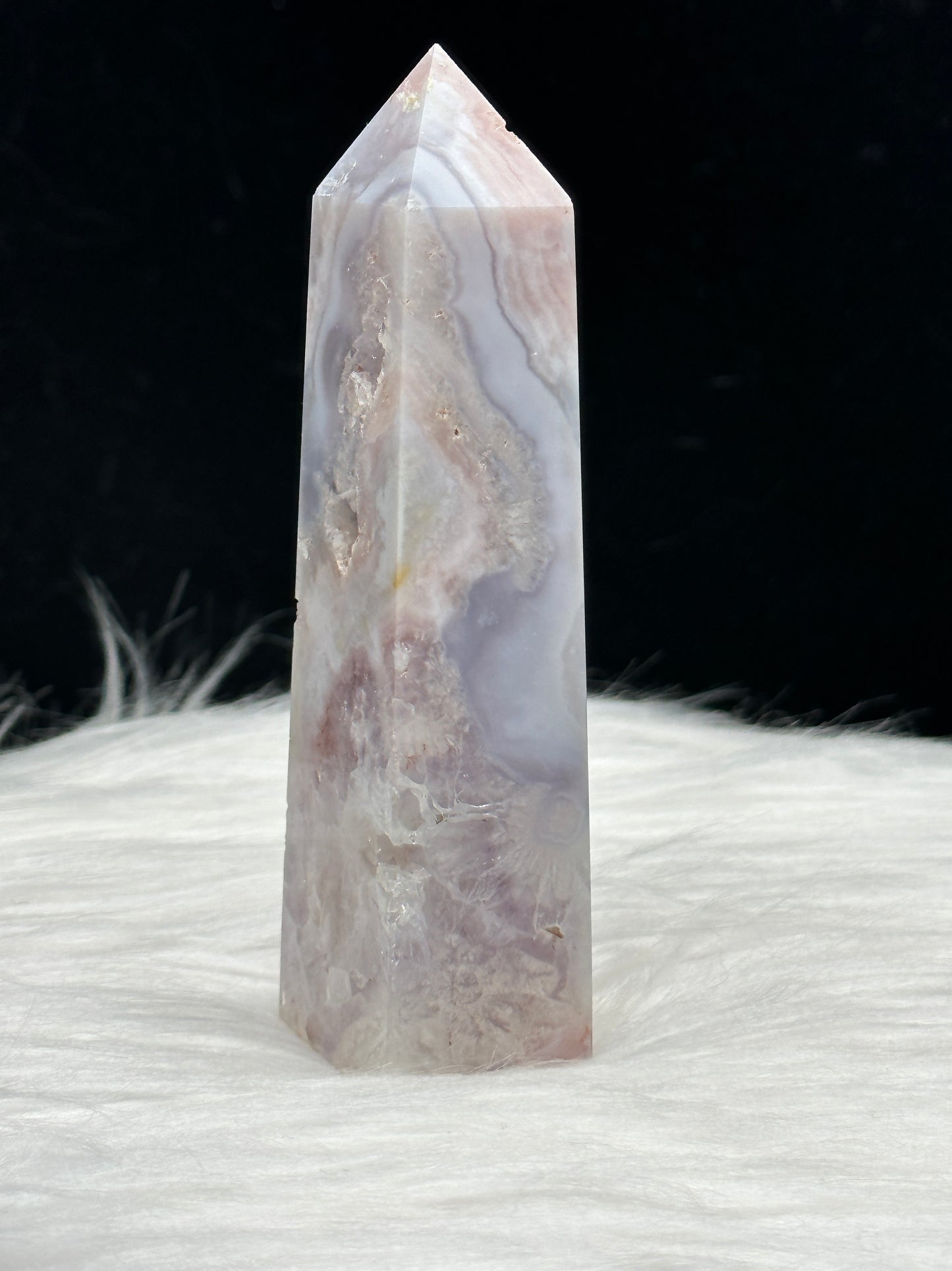 Pink Amethyst Crystal Point Tower - 171g, Approx 5 Inches