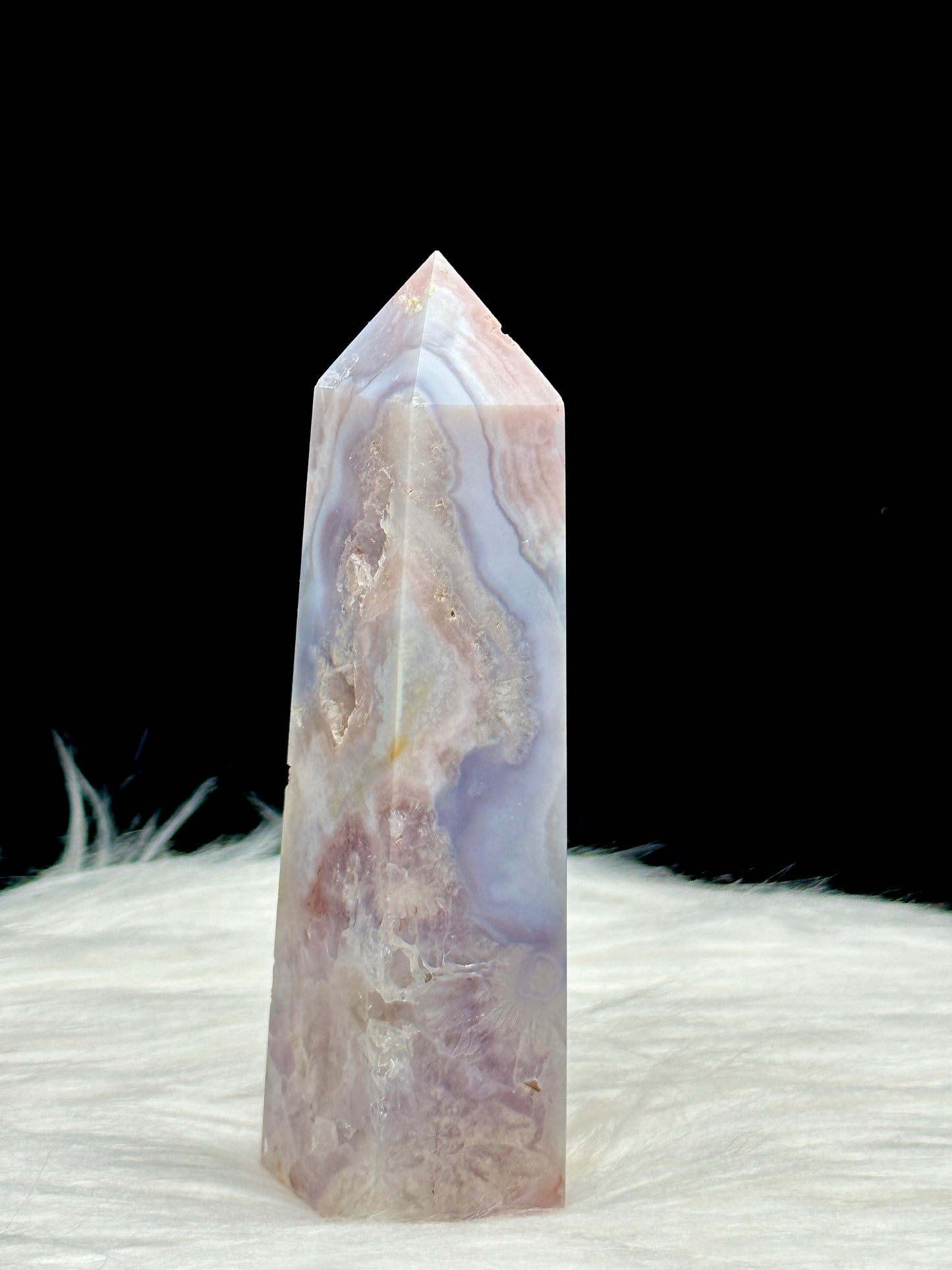 Pink Amethyst Crystal Point Tower - 171g, Approx 5 Inches