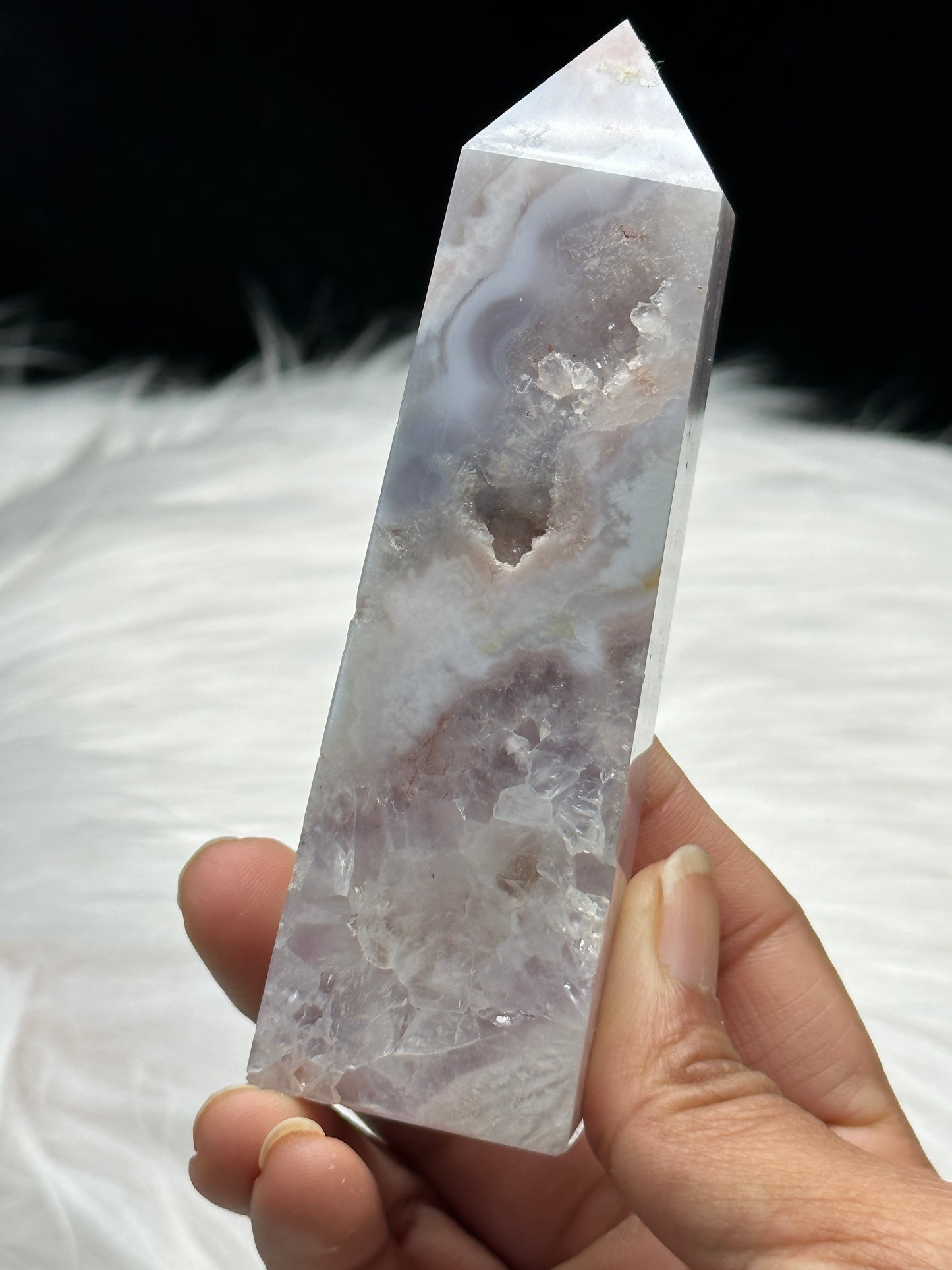 Pink Amethyst Crystal Point Tower - 171g, Approx 5 Inches