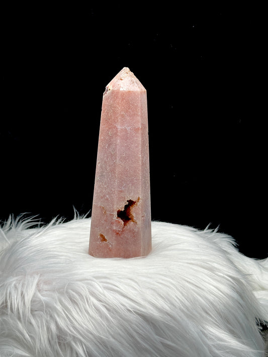 High-Quality Pink Amethyst Crystal Point Tower - 1.26kg (Approx. 9 Inches)