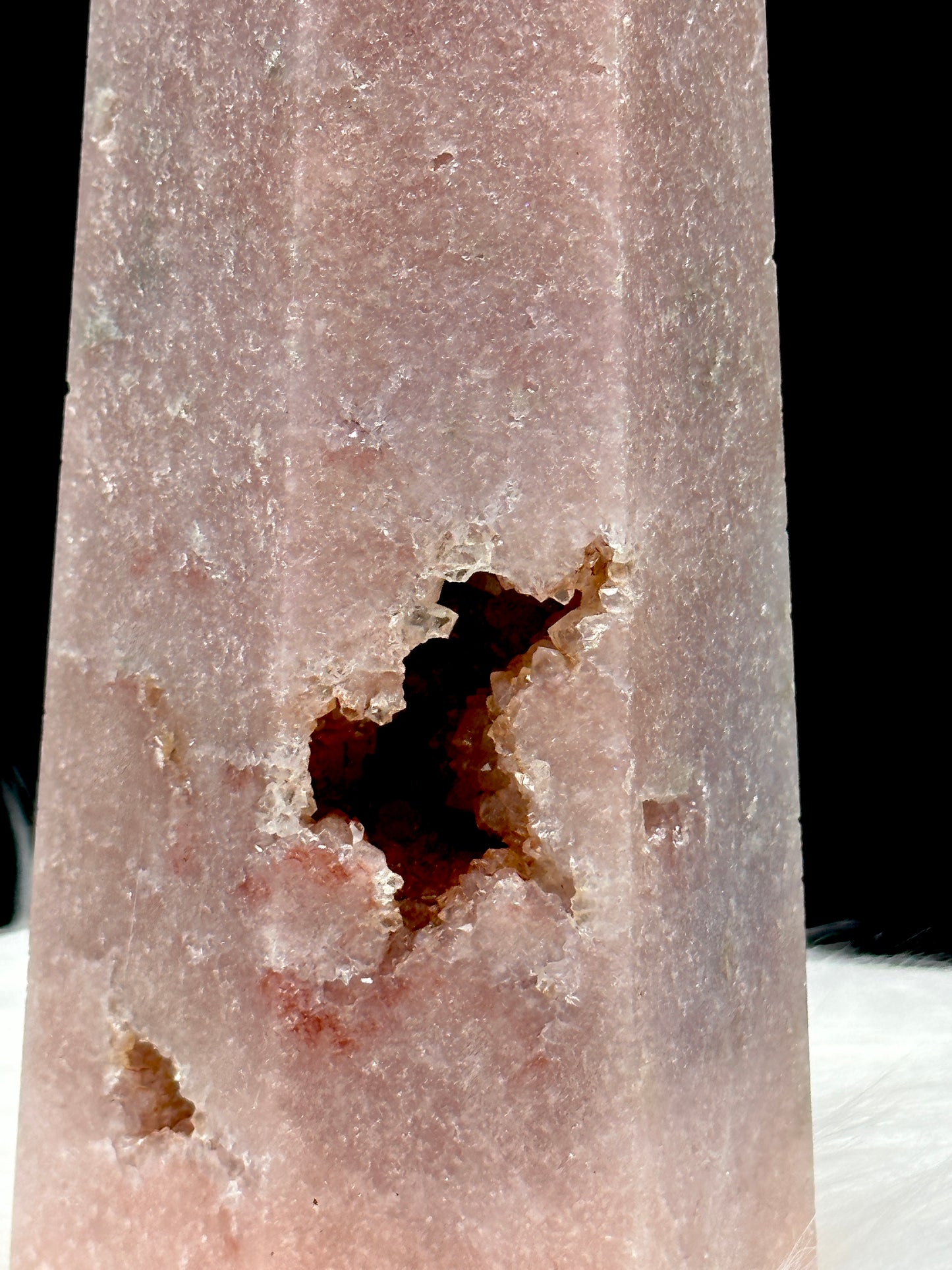 High-Quality Pink Amethyst Crystal Point Tower - 1.26kg (Approx. 9 Inches)