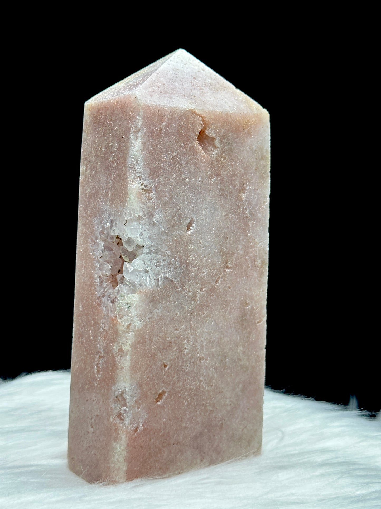 High-Quality Pink Amethyst Crystal Point Tower - 882g, 6.5 Inches