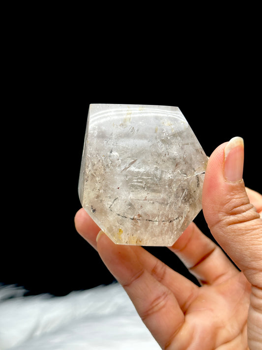 Rare Natural Himalayan Enhydro Quartz with Moving Large Enhydro Bubbles - Magical Crystal Specimen