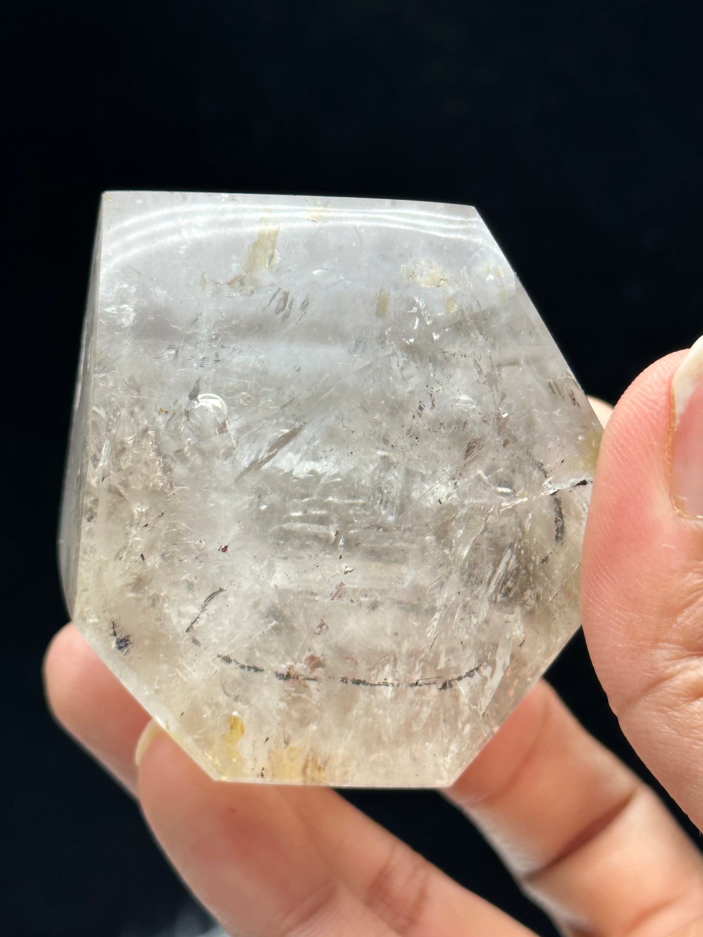 Rare Natural Himalayan Enhydro Quartz with Moving Large Enhydro Bubbles - Magical Crystal Specimen