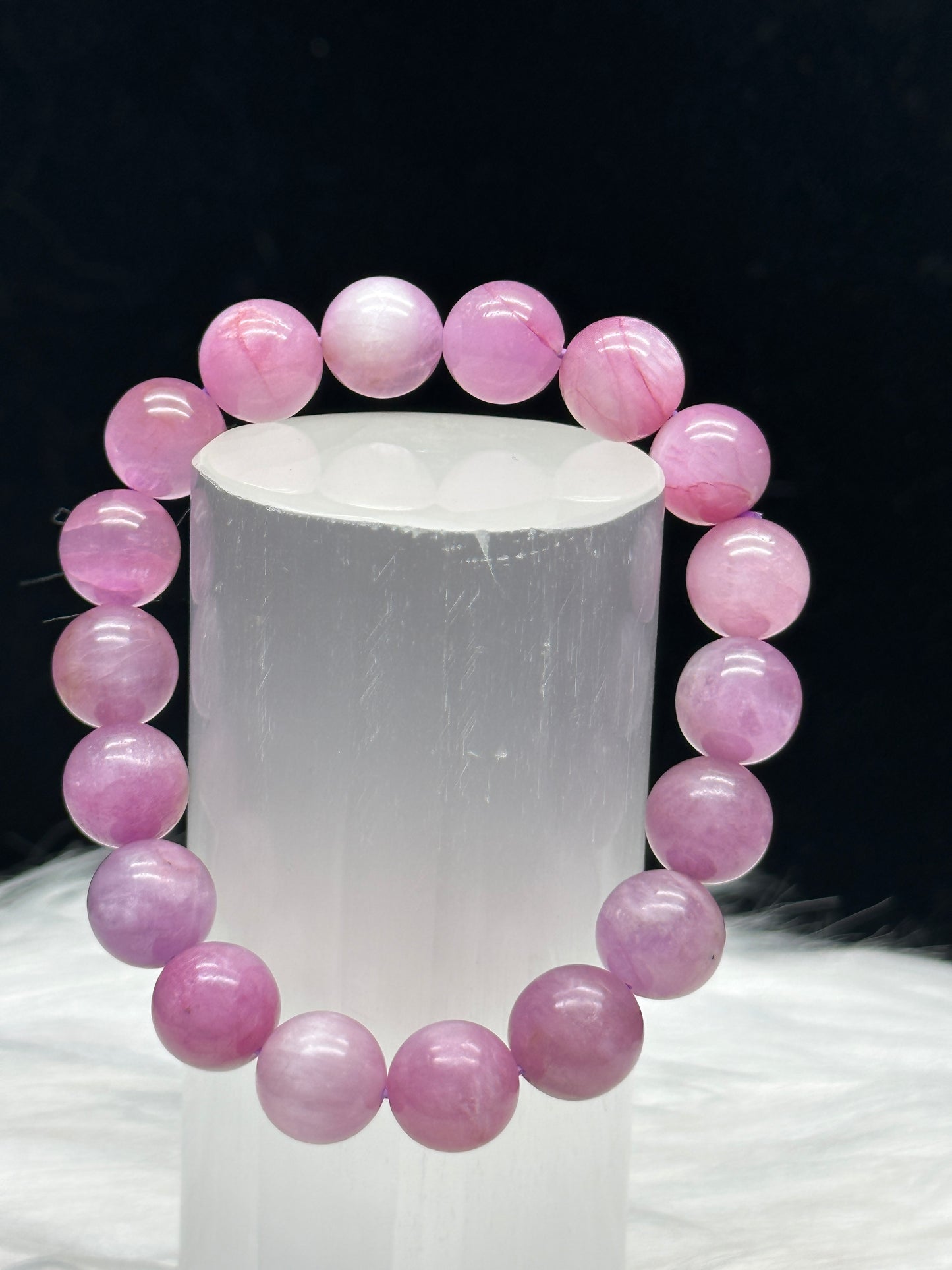 High Quality Kunzite Crystal Bracelet- 9.8mm bead size