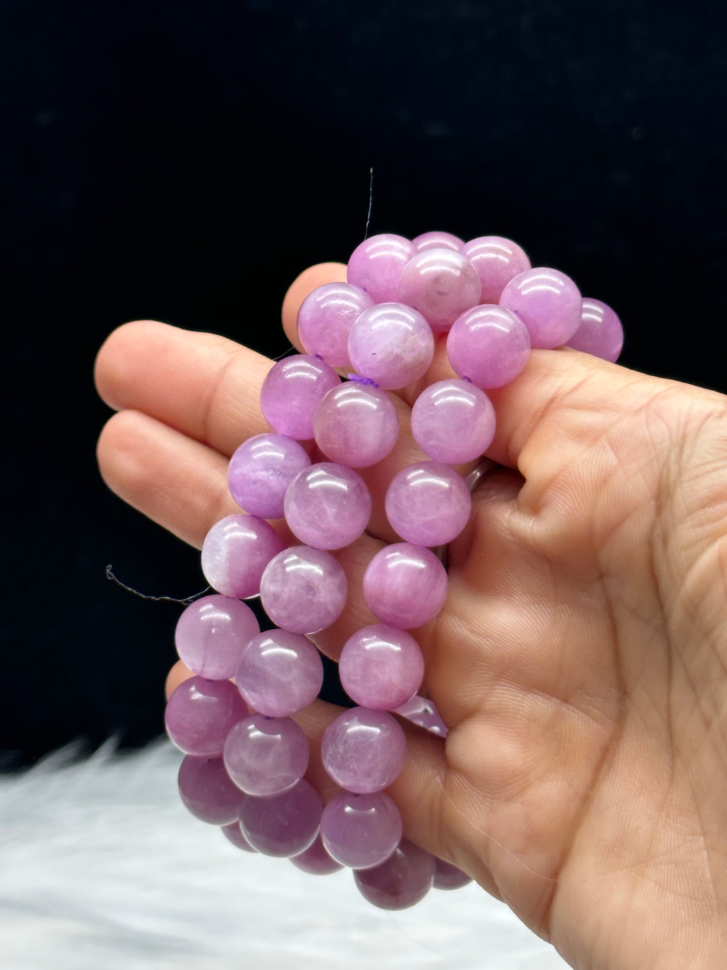 High Quality Kunzite Crystal Bracelet- 9.8mm bead size