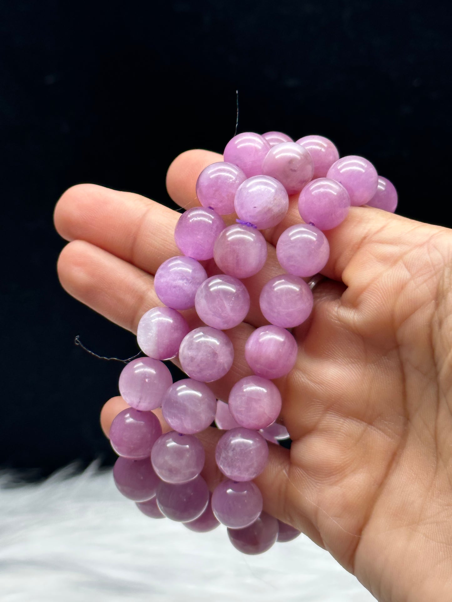 High Quality Kunzite Crystal Bracelet- 9.8mm bead size