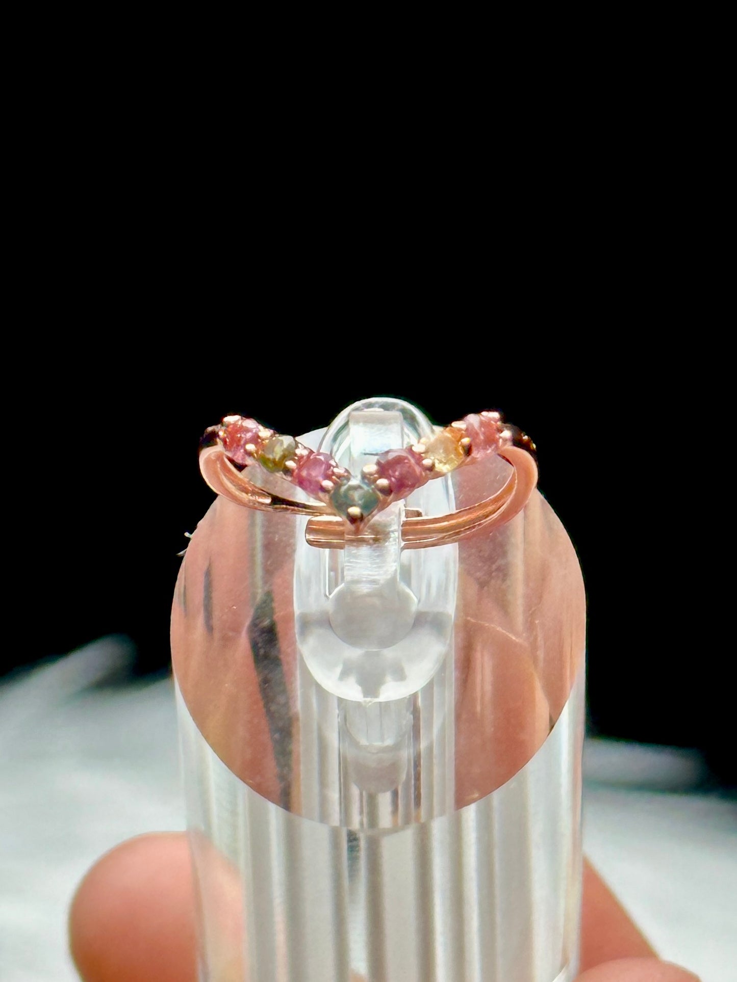 Tourmaline Crystal Ring - Adjustable Size