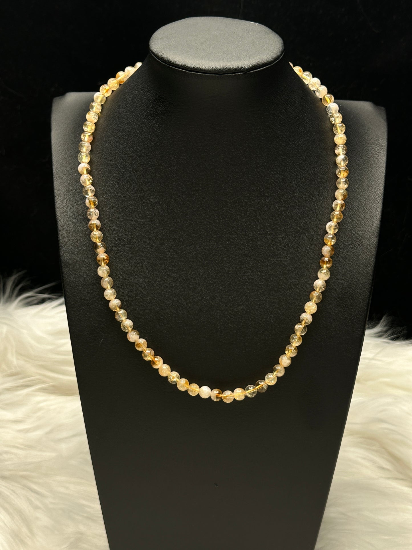 Natural Citrine Crystal Necklace – Raw Gemstone Pendant for Abundance & Positivity | Handmade Jewelry