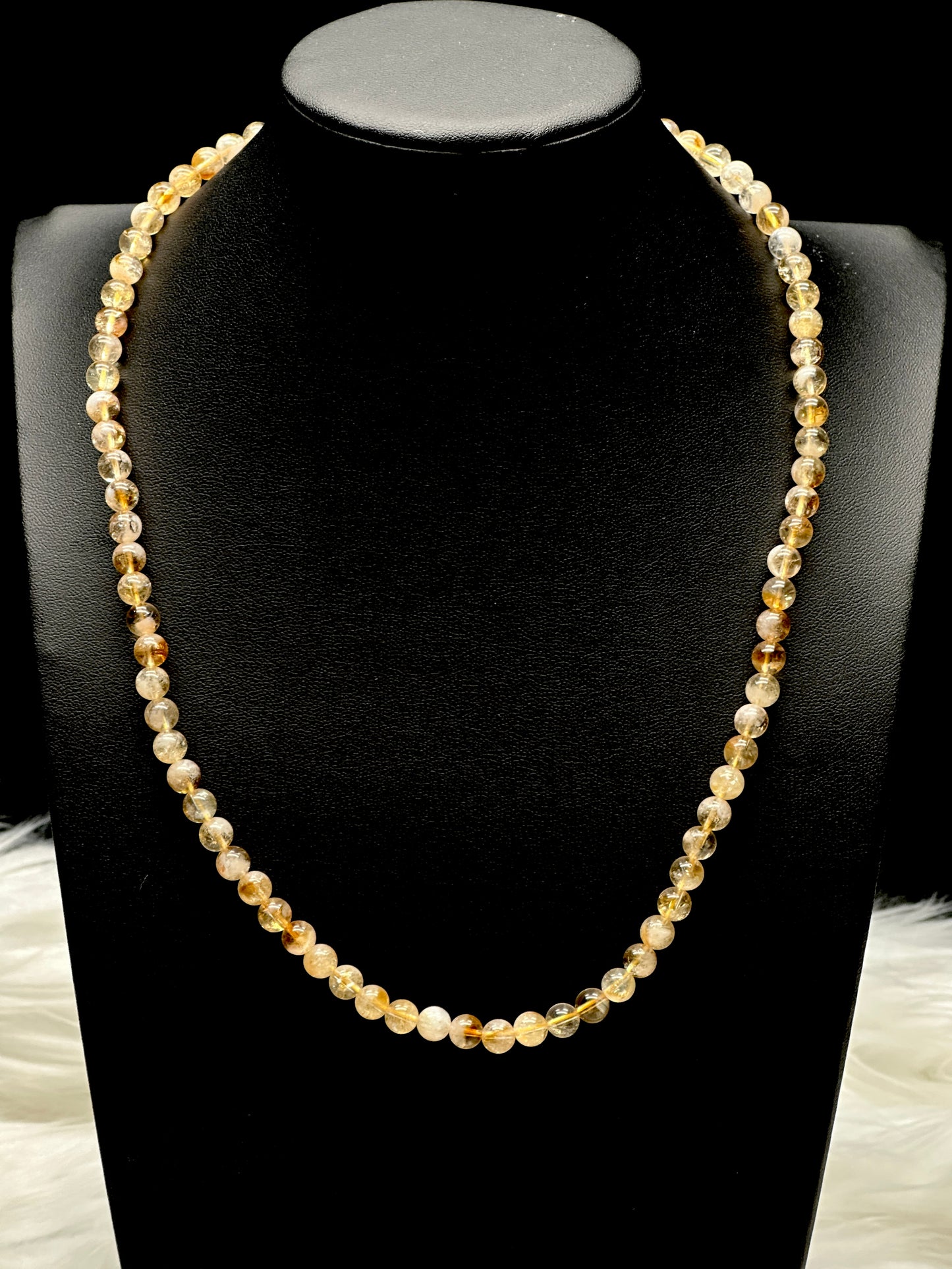 Natural Citrine Crystal Necklace – Raw Gemstone Pendant for Abundance & Positivity | Handmade Jewelry