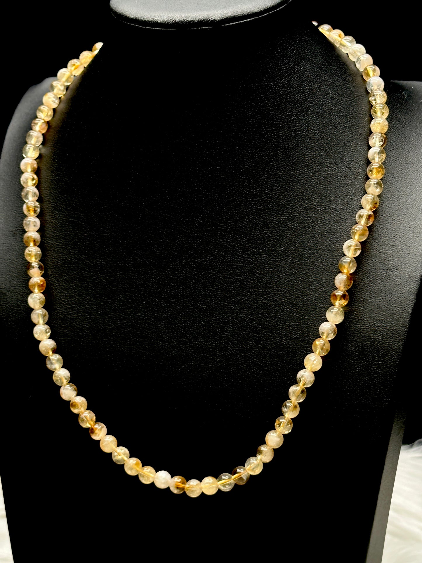 Natural Citrine Crystal Necklace – Raw Gemstone Pendant for Abundance & Positivity | Handmade Jewelry