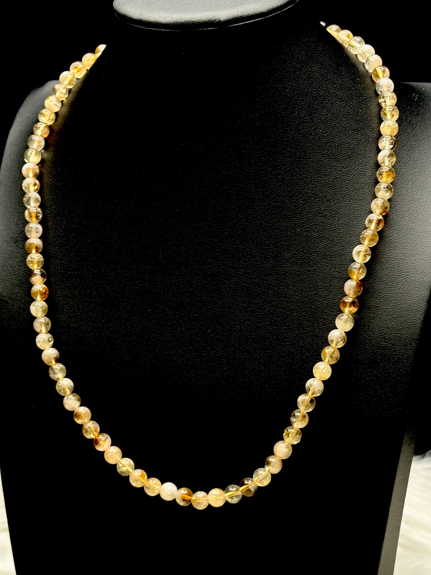 Natural Citrine Crystal Necklace – Raw Gemstone Pendant for Abundance & Positivity | Handmade Jewelry