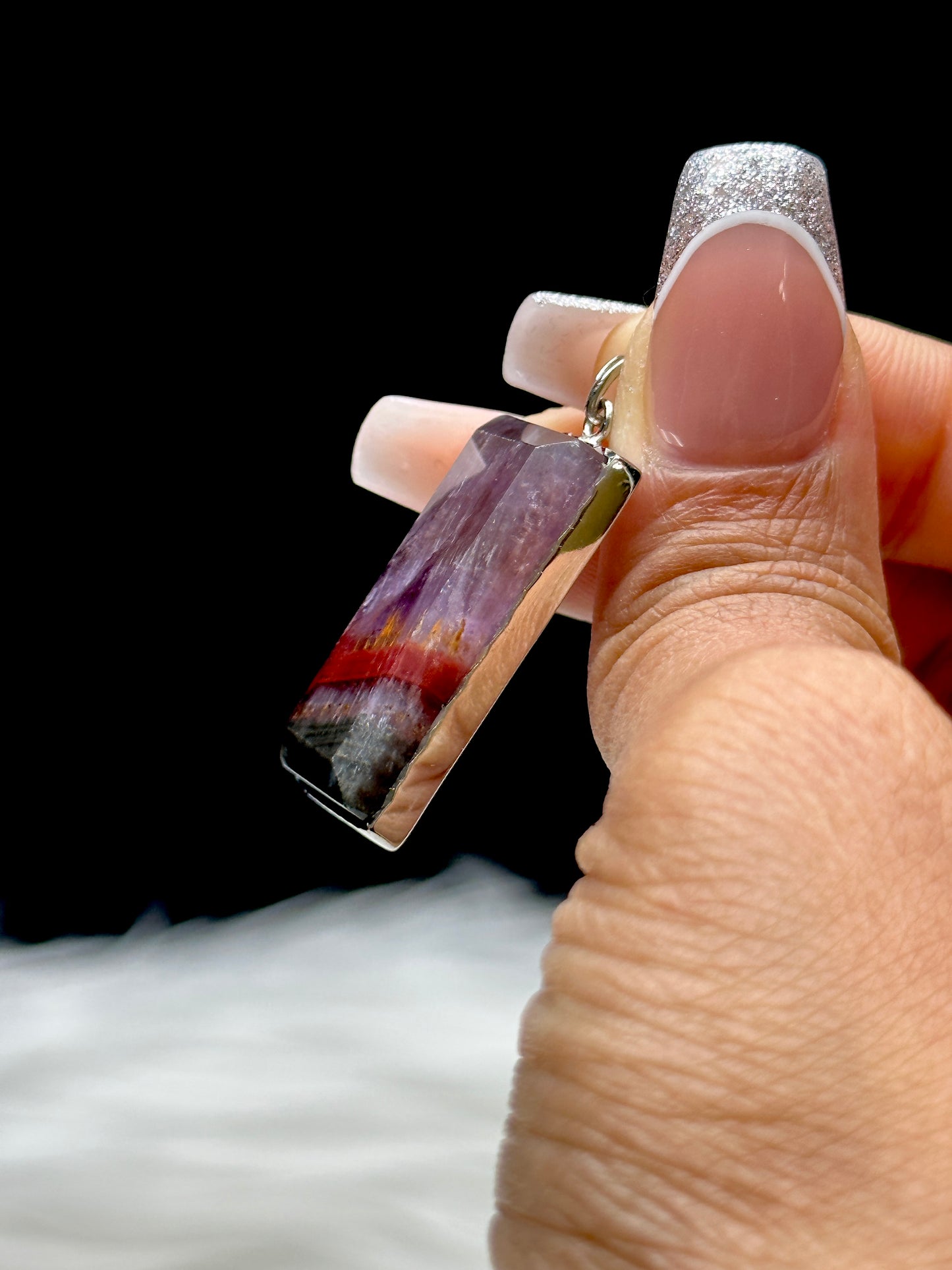 AAA Auralite 23 Pendant – Sterling Silver Setting & Hook, Rare High-Vibration Crystal